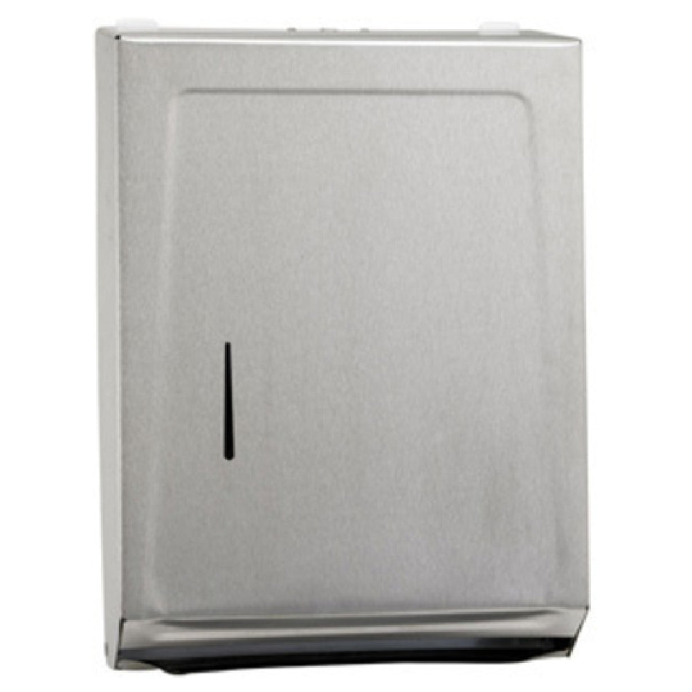 Winco TD-700 Paper Towel Dispenser 11.02"W X 3.94"D X 15.35"H Dispenses (400) C-fold Or (525) Multi Fold Towels (3-1/8" To 3-13/16") Without Adjustments Or Adapters