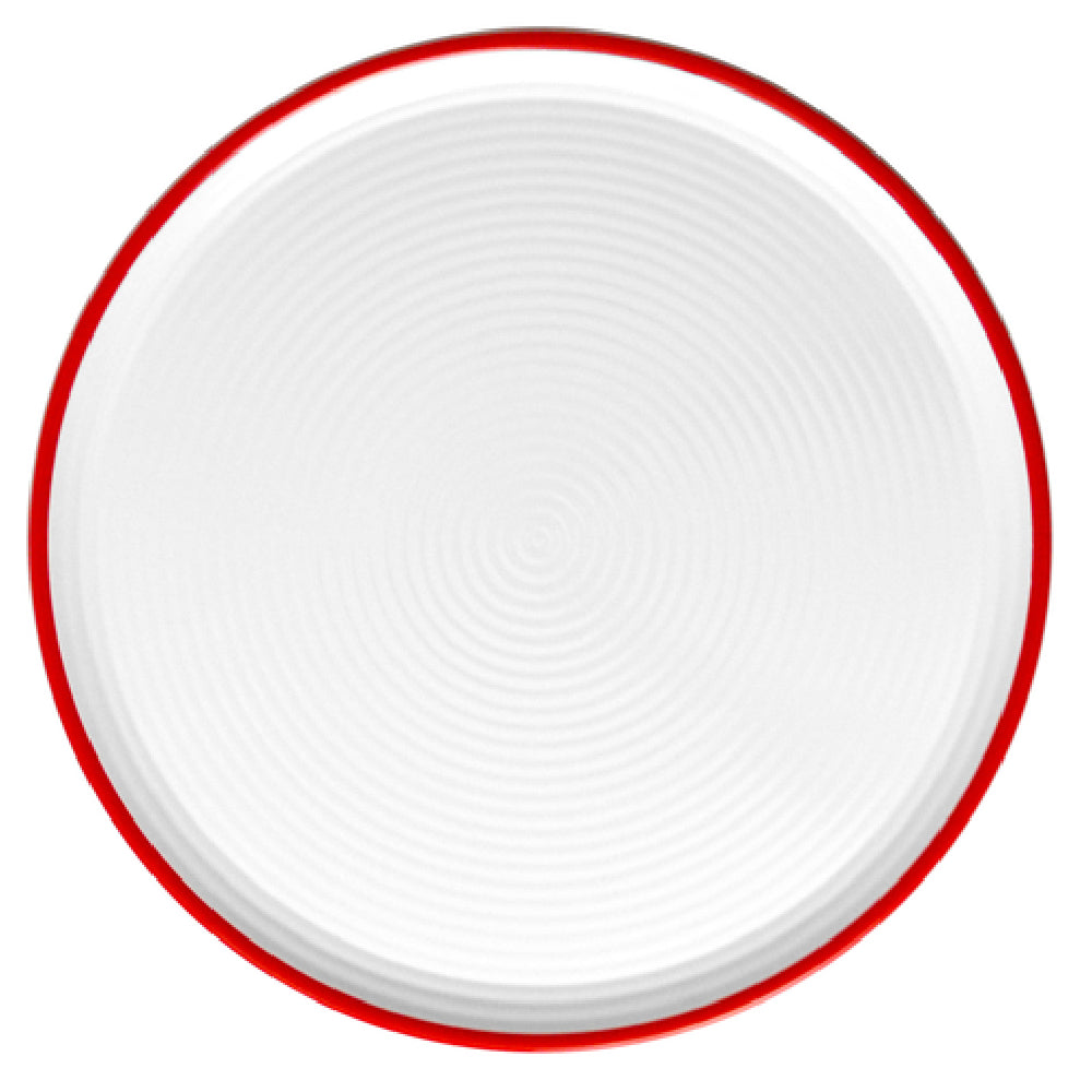 BauscherHepp T3014R Ripple Pizza Plate 13-3/4” Dia. Round With Geometric Circular Ripple Pattern