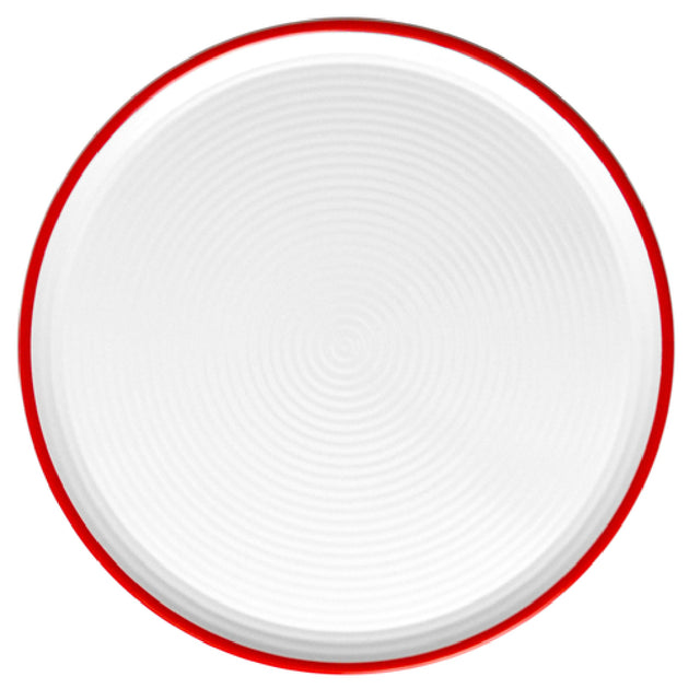 BauscherHepp T3014R Ripple Pizza Plate 13-3/4” Dia. Round With Geometric Circular Ripple Pattern