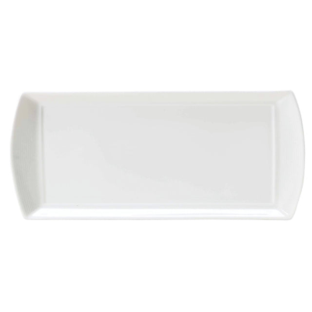 Steelite 82102AND0136 L/S Rectangle Tray 13.375" X 6.0" X 0.75" Signature
