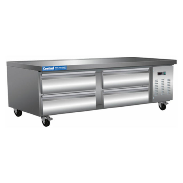 Hubert 69K-128 - Kratos® Refrigerated Equipment Stand, 74"W X 31.9375"D X 26"H, 4 Drawers
