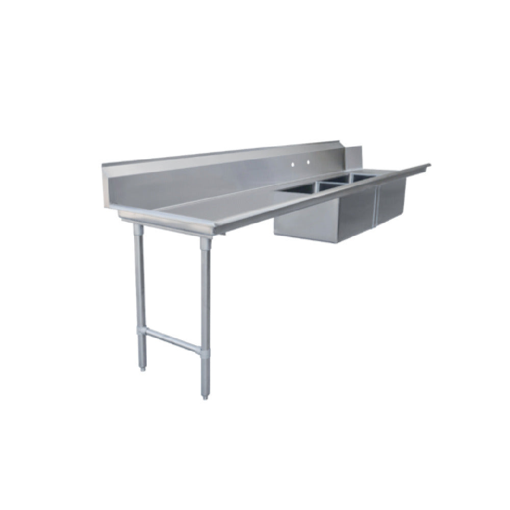 Omcan 48491 (48491) Soiled Dishtable Straight Design 108"W X 30"D X 44"H