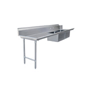 Omcan 48491 (48491) Soiled Dishtable Straight Design 108"W X 30"D X 44"H