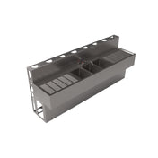 BK Resources UBDW-21-396TS - Underbar Sink, Three Compartment, 96”W X 21-1/4"D X 41"H Overall Size