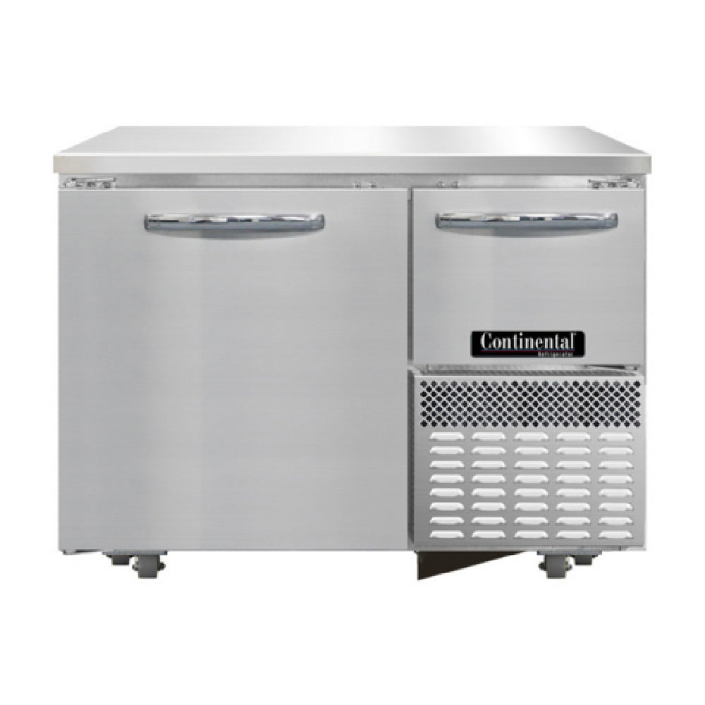 Continental Refrigerator FA43SN-U Undercounter Freezer Shallow Depth Base 43"W