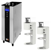 Marco Beverage Systems 1000833W SP9 Twin Head Coffee Brewer White With Under-counter Boiler