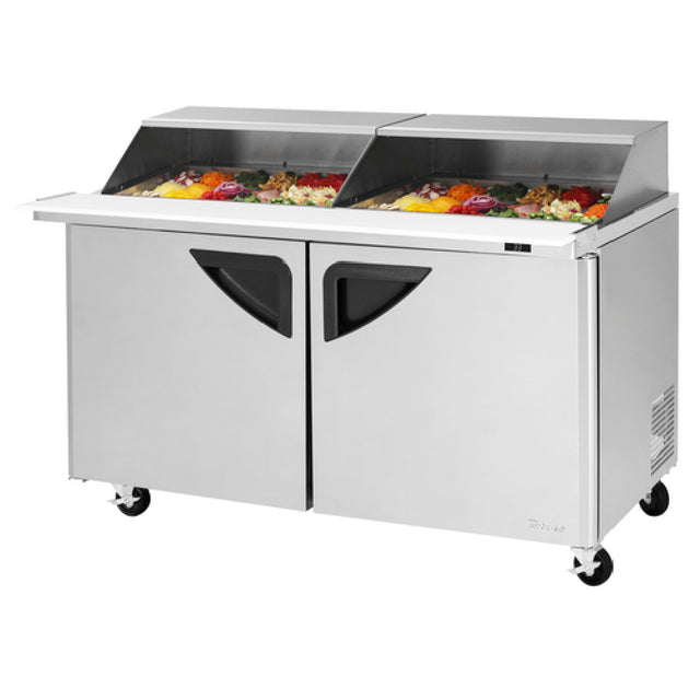 Turbo Air TST-60SD-24-N-SL Super Deluxe Sandwich/Salad Mega Top Unit With Slide-Back Lid