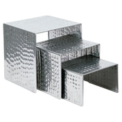 Hubert 95607 - Display Riser Set, 3-piece, Includes (1) Each Sizes: 6" X 6" X 4-1/2"H