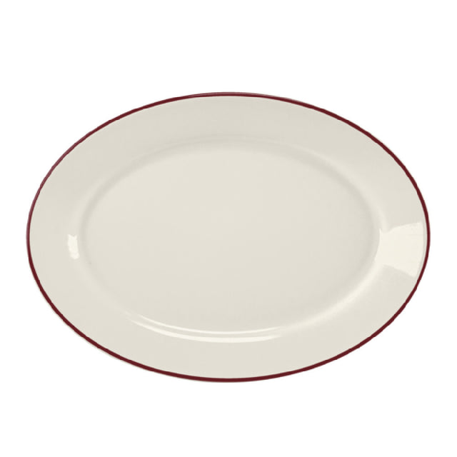 Steelite HL15763931 Rolled Edge Oval Platter 13.375" X 9.25" X 1.5" RE & NR