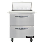Continental Refrigerator SW27N8C-D Sandwich Unit 27"W 7.4 Cu Ft Capacity
