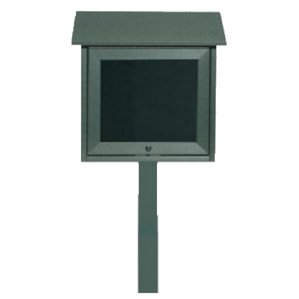 Aarco OPLD1818LSPP-4 Slimline Message Center 18"W X 18"H Freestanding