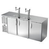 Beverage Air DDN78HC-S - Draft Beer Cooler, 78"W X 26-3/8"D X 49-5/16"H, 21.686 Cu. Ft.