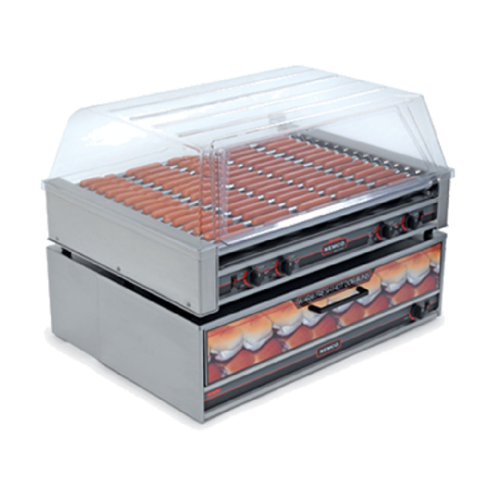 Nemco 8075SX-220 Roll-A-Grill® Hot Dog Grill Roller-type (16) GripsIt Coated Rollers