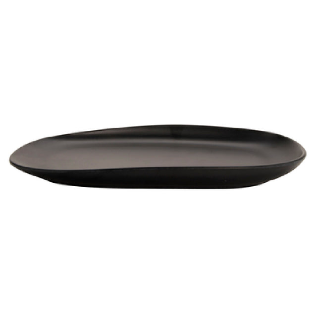 GET Enterprises CS-1275-DG Riverstone Dinner Plate/Shared Appetizer Platter 12" X 7-1/2" X 1"H