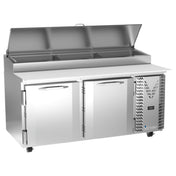 Victory VPP67HC Pizza Prep Table Powered By V-Core™ Two-section