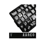 Aarco GF1.0 Letter Set 1"H Gothic Style Typeface