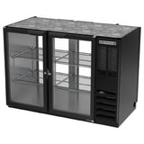 Beverage Air BB48HC-1-G-PT-B Refrigerated Pass-Thru Back Bar Refrigerator Two-section