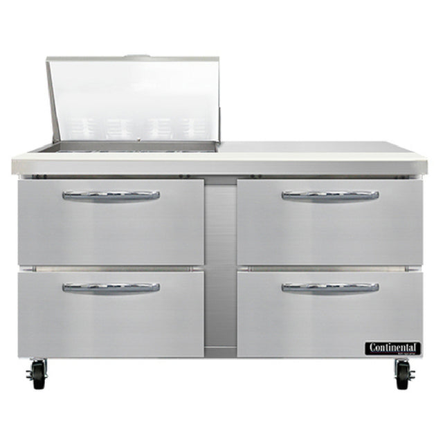 Continental Refrigerator SW60N12M-D Mighty Top Sandwich Unit 60"W 17.0 Cu Ft Capacity