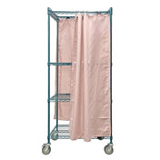 Quantum WRC74-1836FP-3PC Mobile Privacy Storage Cart 36"W X 18"D X 80"H 1200 Lb. Load Capacity