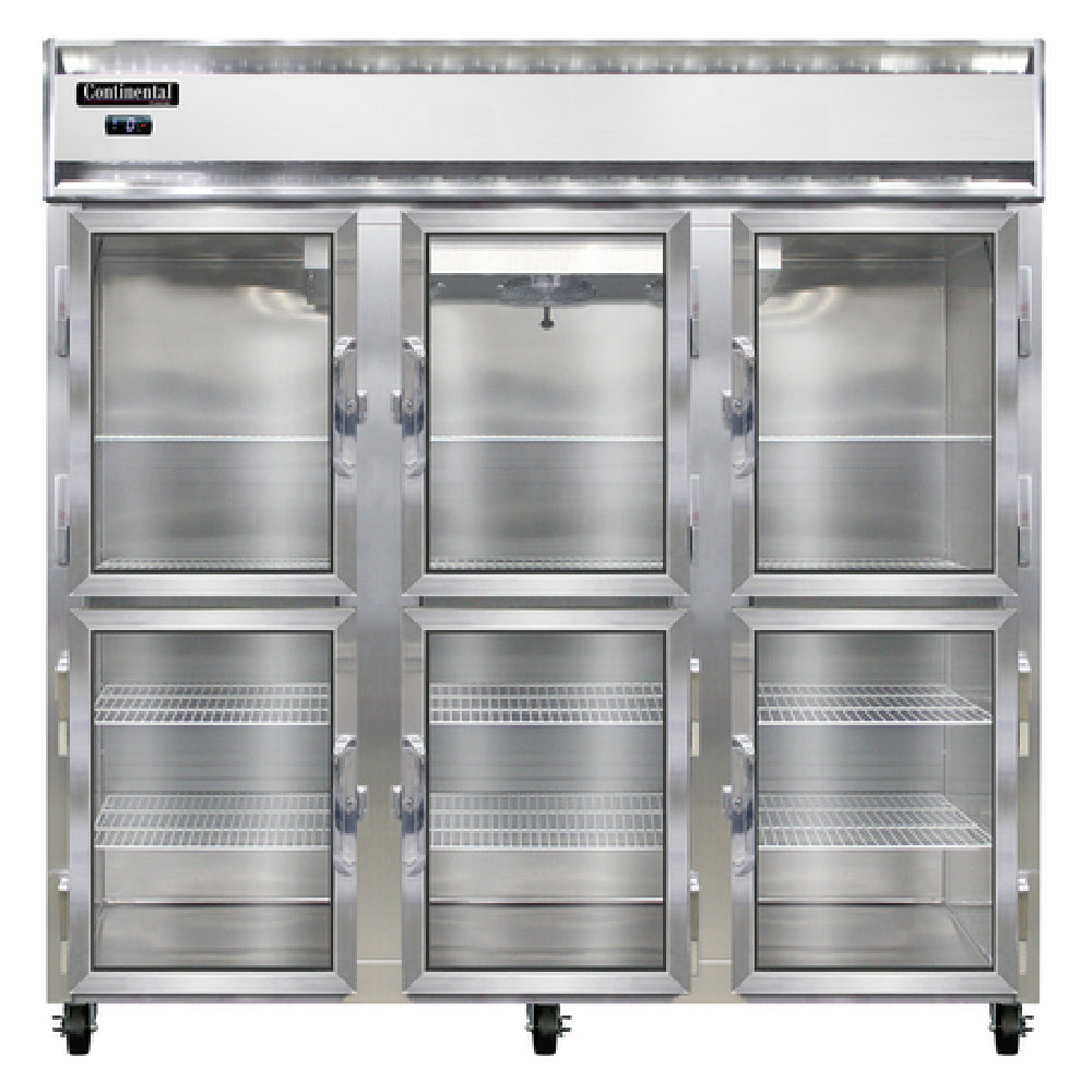 Continental Refrigerator 3FNSSGDHD Freezer Display Three-section