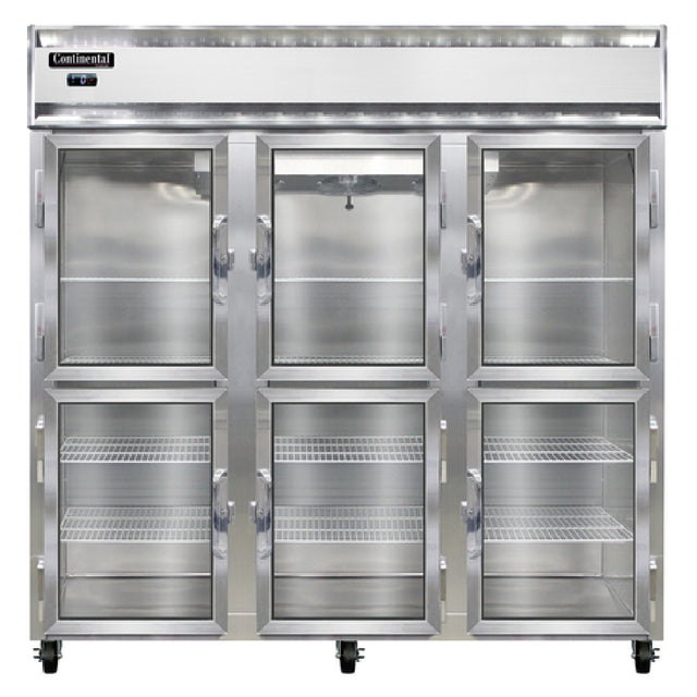 Continental Refrigerator 3FNSSGDHD Freezer Display Three-section