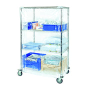 Quantum CC186063CVV Wire Cart Cover 18"D X 60"W X 63"H 10 Gauge Clear-vinyl With Velcro Flap (non-returnable) Item Does Not Qualify For Freight Program