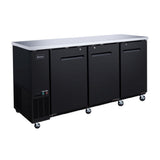 Omcan USA 50061 - (BB-CN-0020-SH) Refrigerated Back Bar Cooler, Reach-in, Three-section