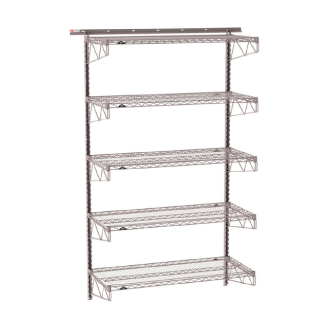 Metro SW-2148K4-85-5TIER - SmartWall Tall Wall Shelving Kit, Five-shelf, Components Include Wall Tracks
