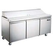 Spartan SST-72 Sandwich/Salad Prep Unit Three-section 18.0 Cu. Ft.