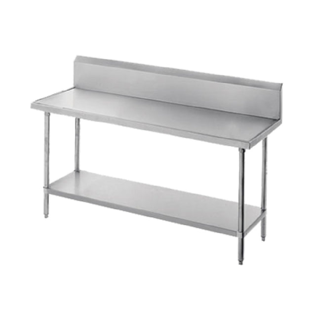 Advance Tabco VKS-365 Work Table 60"W X 36"D 14 Gauge 304 Stainless Steel Top With Countertop Non Drip Edge