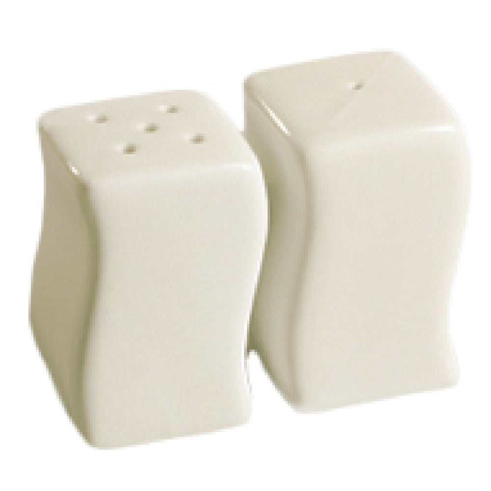CAC China SOH-SS Soho Salt Shaker 1-1/2"L X 1-1/2"W X 3"H Square