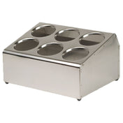 Royal ROY SLV DSP 6 - Silverware Dispenser, 6 Hole, Stainless Steel