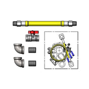 T&S Brass HG-4E-48-FF Safe-T-Link Gas Connector Hose 1" Connection 48" Hose