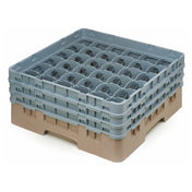 Cambro 36S638184 Camrack® Glass Rack With (3) Soft Gray Extenders Full Size