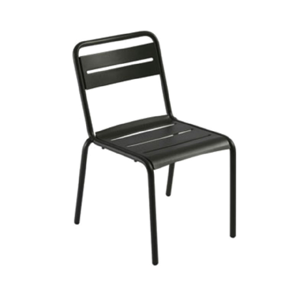 Emuamericas, Llc E161N-61 - Star Stacking Side Chair, Outdoor/indoor, Steel Slats Back And Seat