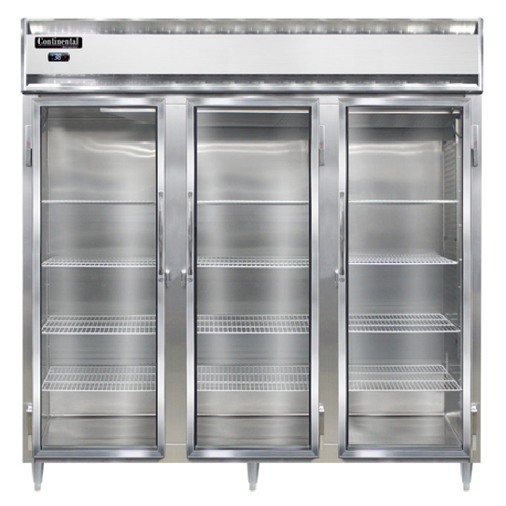 Continental Refrigerator D3RNSSGD Designer Line Refrigerator Reach-in Three-section
