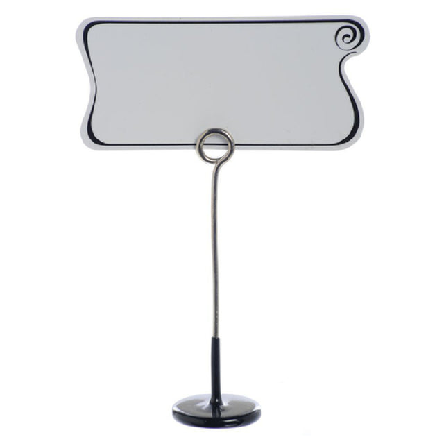 Hubert 99474 - Sign Holder, 4-1/4"H, Nickel-plated Wire