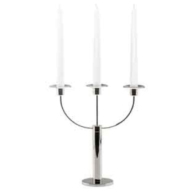 BauscherHepp 12.4843.0030 Candelabra 11-1/4"H (286mm) With (3) Candle Holders