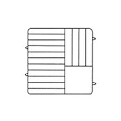 Vollrath PM1510-5-32 Plate Crate® Dishwasher Rack 9" To 10-3/4" Dia. (5) Extenders With Wire Dividers