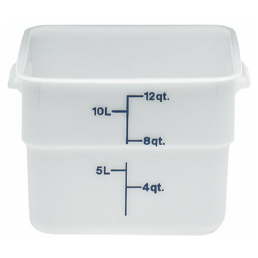 Cambro 12SFSP148 CamSquare® Food Container 12 Qt. 11-1/4"L X 12-1/4"W X 8-5/16"H