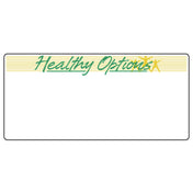 Hubert 10178 - Laser Labels, "Healthy Options", 3-1/2" X 1-5/8"H