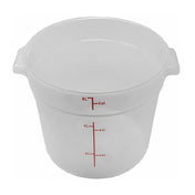 Omcan 80191 (80191) 6 QT Polypropylene Translucent Round Food Storage Container