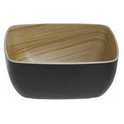Hubert 99373 - Kalm Collection Bowl, 7"L X 6-3/8"W X 3"H, Rectangular
