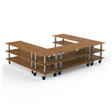 Steelite MGCMLA09BSXW - Triple Buffet Station, 130.0" X 100.5" X 35.0", Modular
