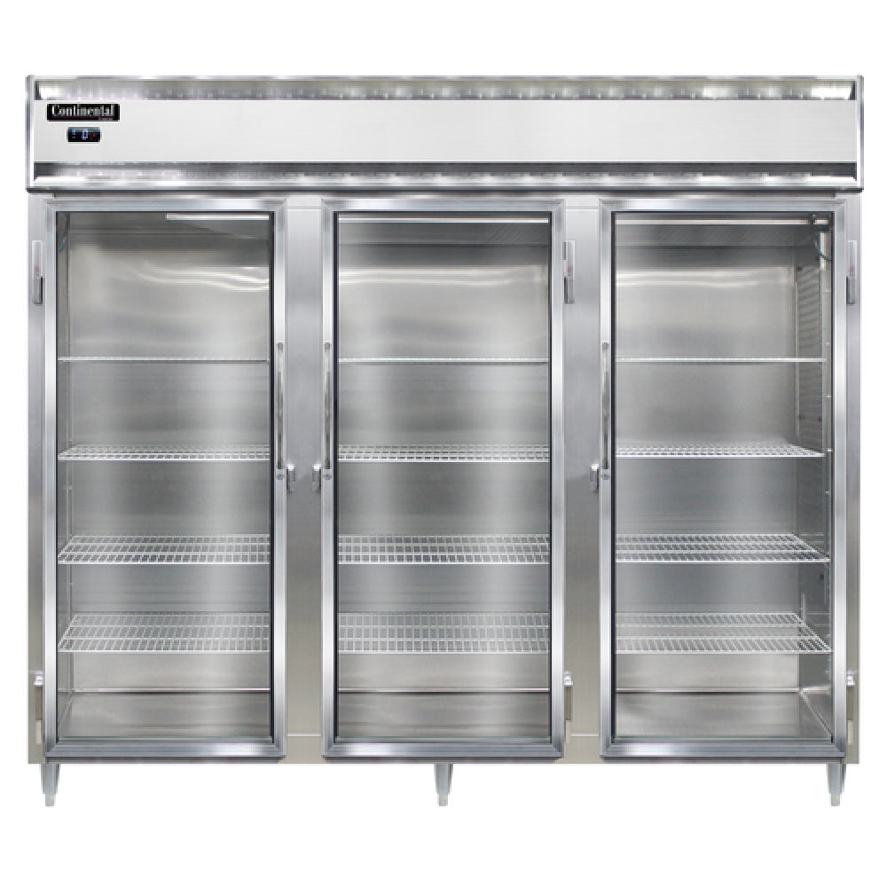 Continental Refrigerator DL3FE-GD Designer Line Wide Freezer Reach-in 85-1/2"W
