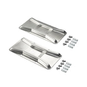 Krowne 28-201 Krowne Stainless Steel Front Caster Positioning Set Includes (2) Stainless Steel Chocks