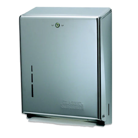 Carlisle T1900XC 11 Inch Paper Towel Dispenser Wall Mount Steel Matte Chrome