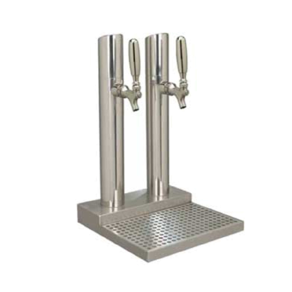 Micro Matic BS-SKY-2PSSKR-LR Skyline Draft Beer Station Countertop 12"W X 19"H