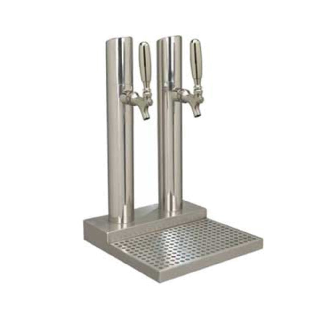 Micro Matic BS-SKY-2PSSKR-LR Skyline Draft Beer Station Countertop 12"W X 19"H