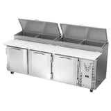 Victory VPP93HC Pizza Prep Table Powered By V-Core™ Three-section